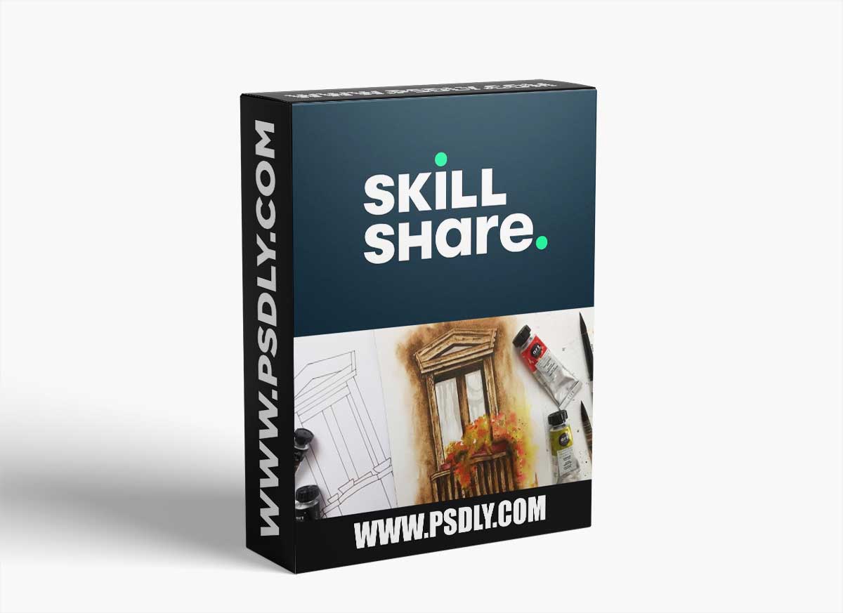 Watercolor Balcony Flowers : Beat Perfectionism with Loose Painting Techniques