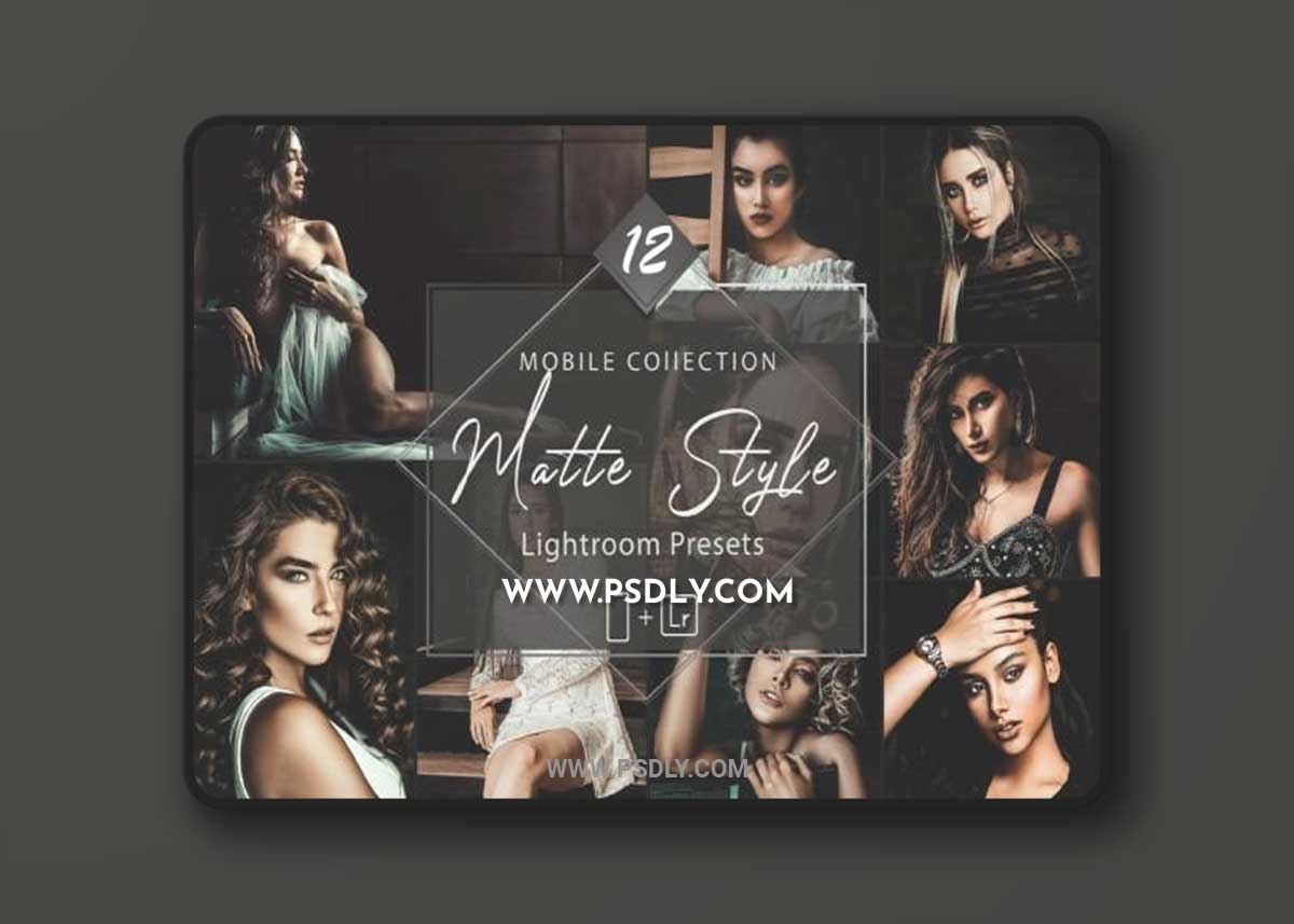 12 Mobile Lightroom Presets, Matte Style