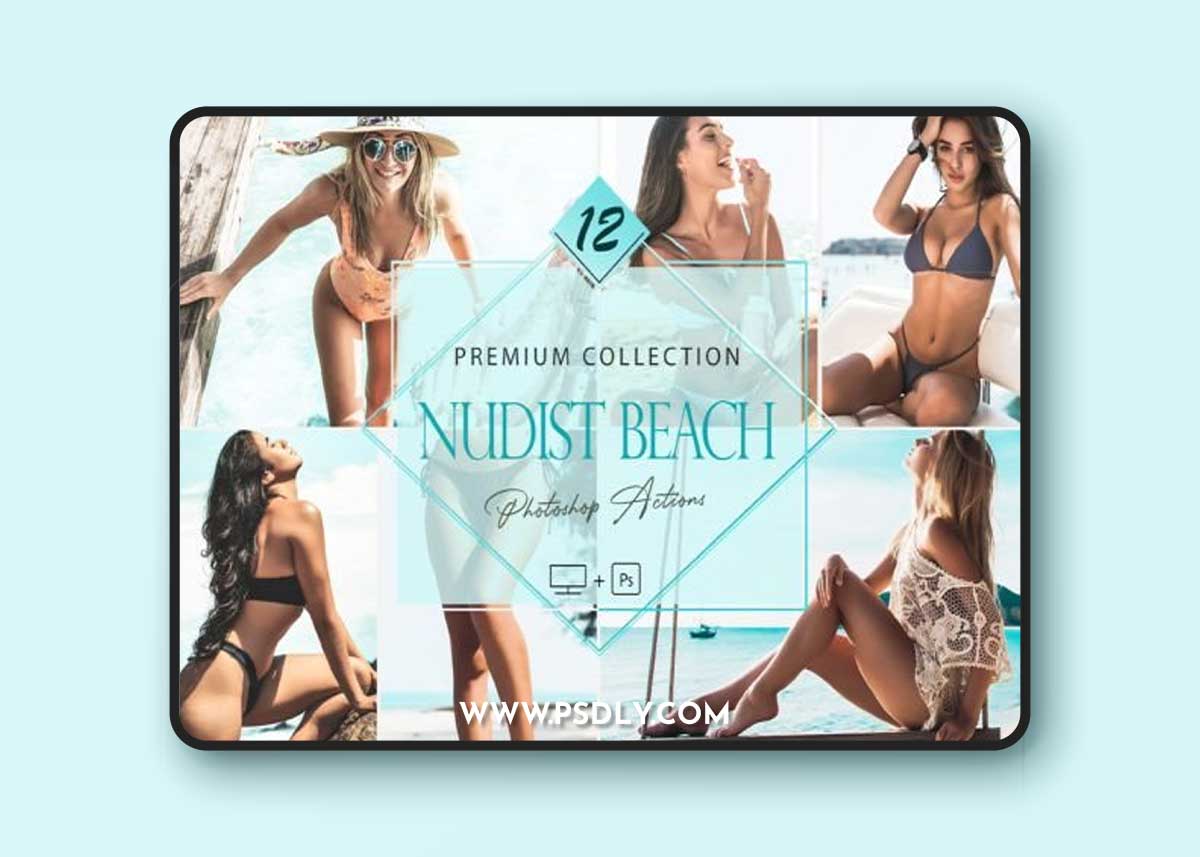 12 Photoshop Actions, Nudist Beach