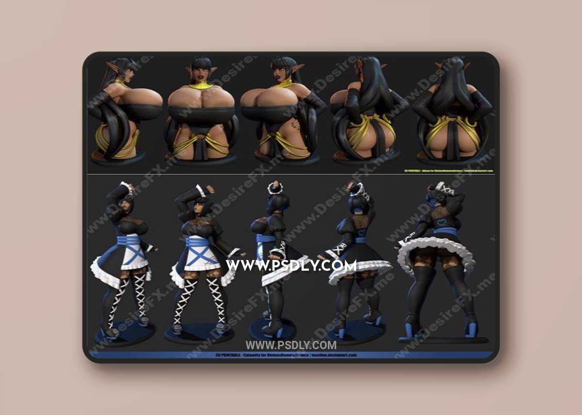 3D STL Athazagoraphobia and Calamity and Catastrophe and Delta