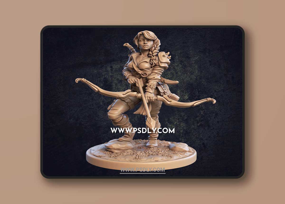 3D STL Female Ranger