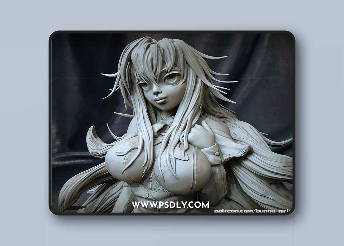 Anime Girl 3D Print Model 3D Model