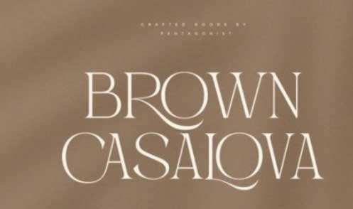 Brown Casalova Font