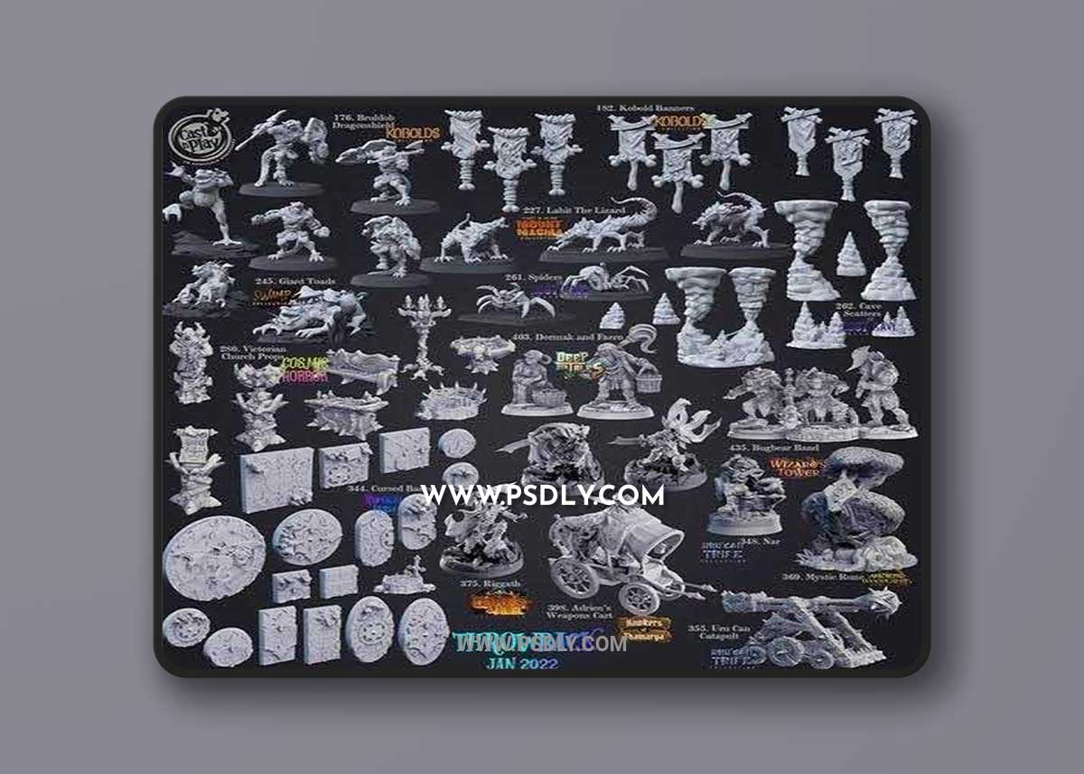 Cast N Play - Throwback January 2022 3D Model