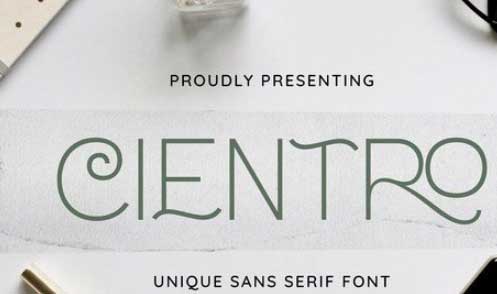 Cientro - Serif Thin Display Font