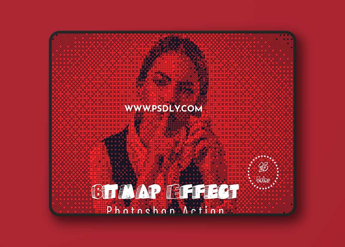 CreativeMarket - Bitmap Effect Photoshop Action 7328741