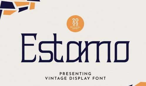 Estamo - Display Condensed Serif Font
