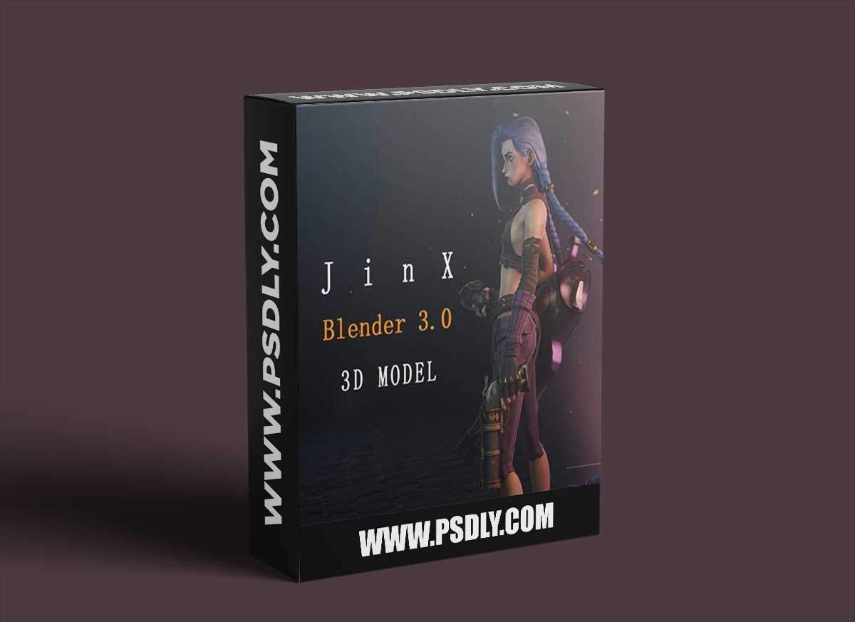 Gumroad - Jinx 3D model - Blender file - Blender 3.0