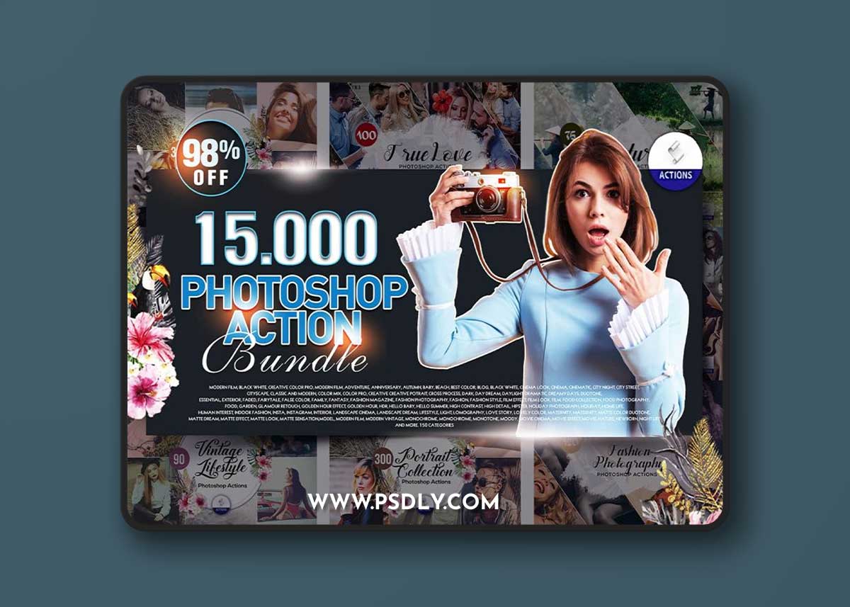 Inkydeals 15000+ Photoshop Actions Bundle