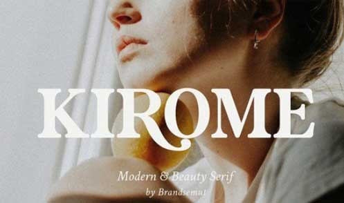 Kirome – Modern & Beauty Serif