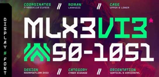 M-LX3VI3 Display Font