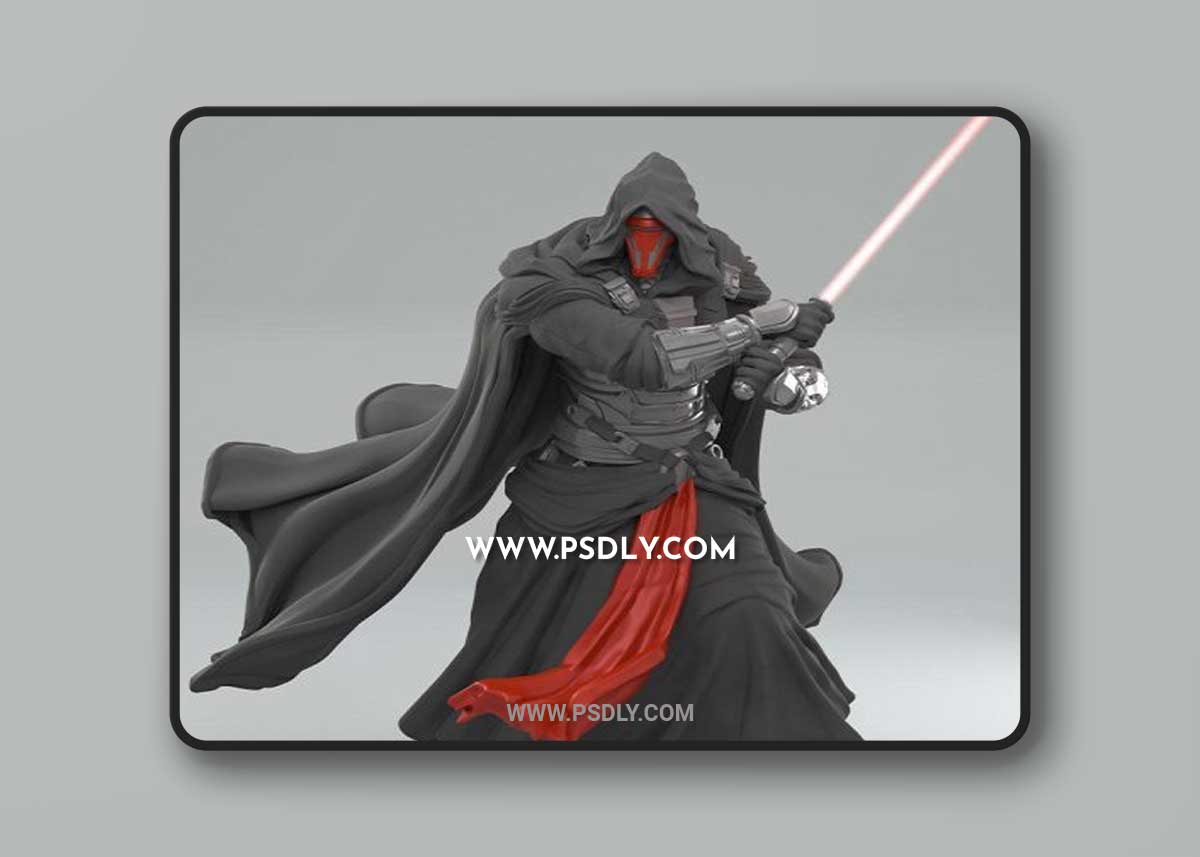 Mystery Warrior Pose One 3D Model