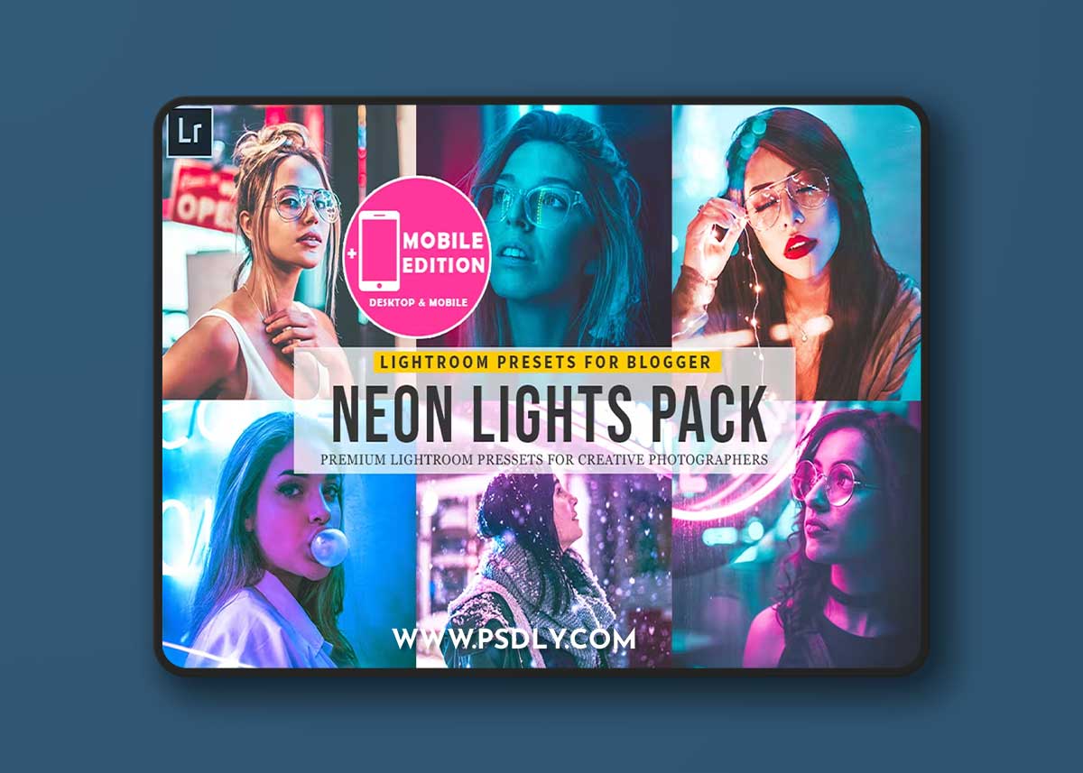 Neon Lights Lightroom Mobile Presets AVKGBCX