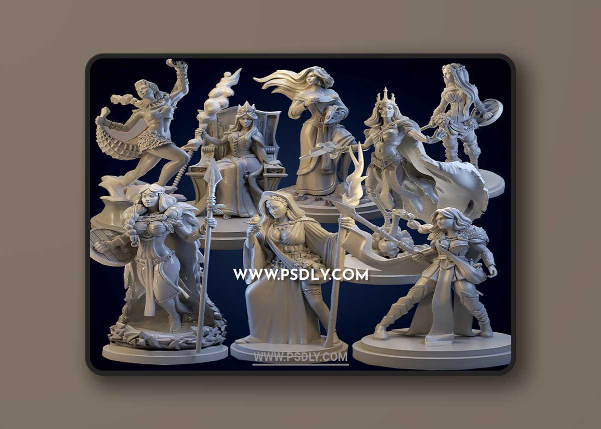 Norse Goddesses 3D Print Model