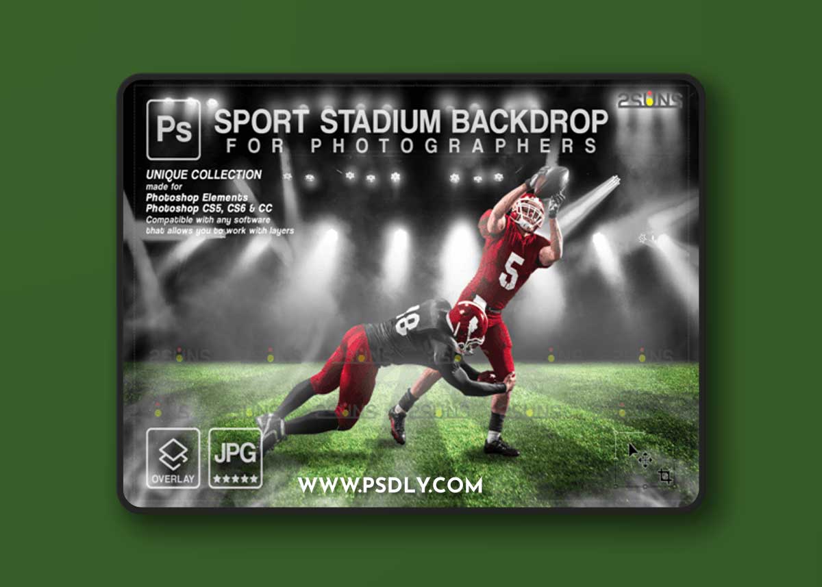 Sport Stadium Backdrop Overlay