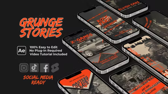 Videohive Instagram Stories / Grunge Stories 38275334