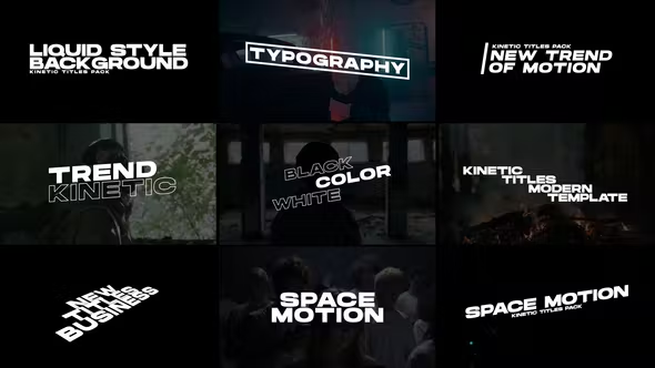 Videohive Kinetic Titles | After Effects 38214997