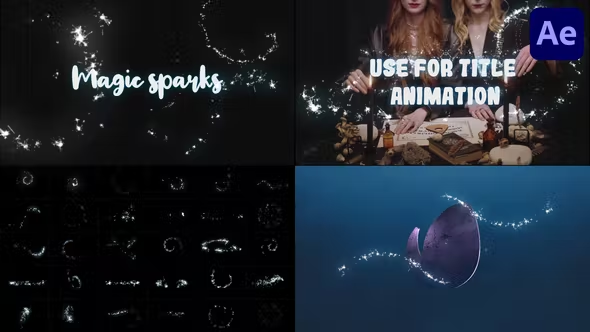 Videohive Magic Sparks Pack for After Effects 38161807