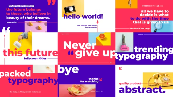 Videohive Titles Transitions | After Effects 38125493