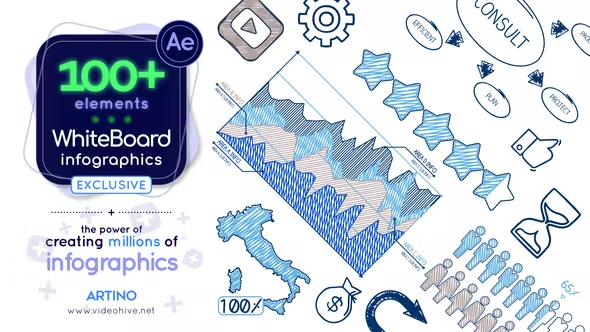 Videohive Whiteboard Infographic 35615270
