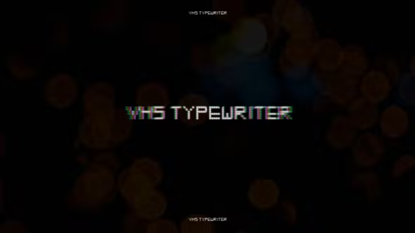 Videohive VHS Typewriter Titles 38303726