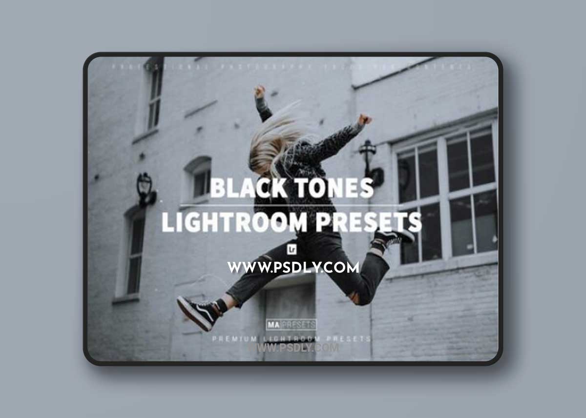 10 BLACK TONES Lightroom Presets