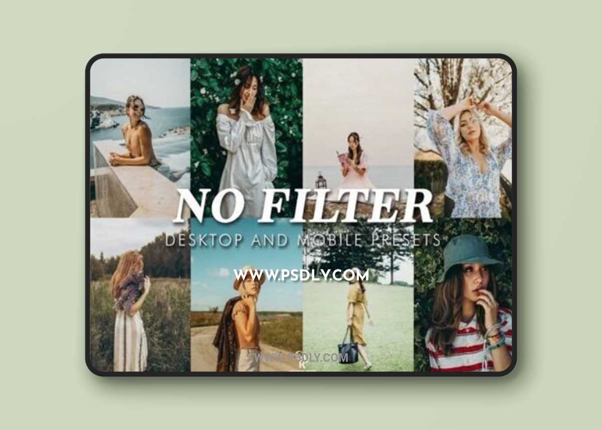 10 No Filter Lightroom Presets