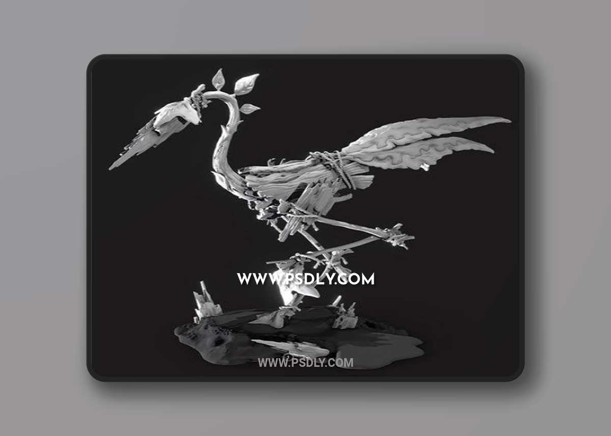 Artistic Heron - Caplja and APU - Matrix 3D Model