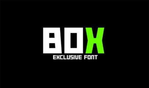Box Typeface Font