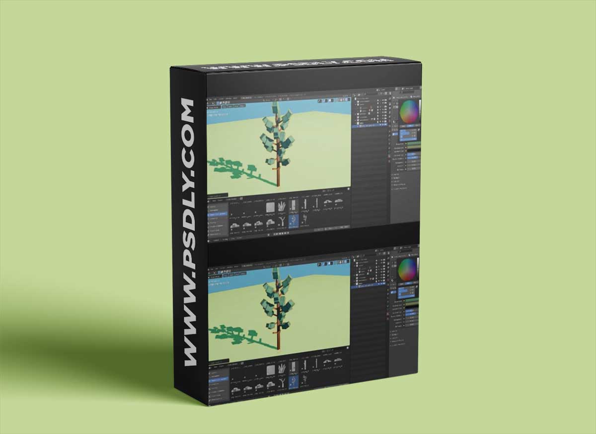 CGBoost – Cubic Worlds – Create Stunning Low Poly Animations in Blender (Chapters 1-10) by Zach Reinhardt