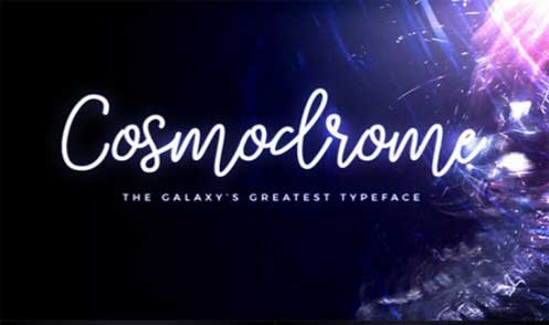 Cosmodrome Monoline Script Font