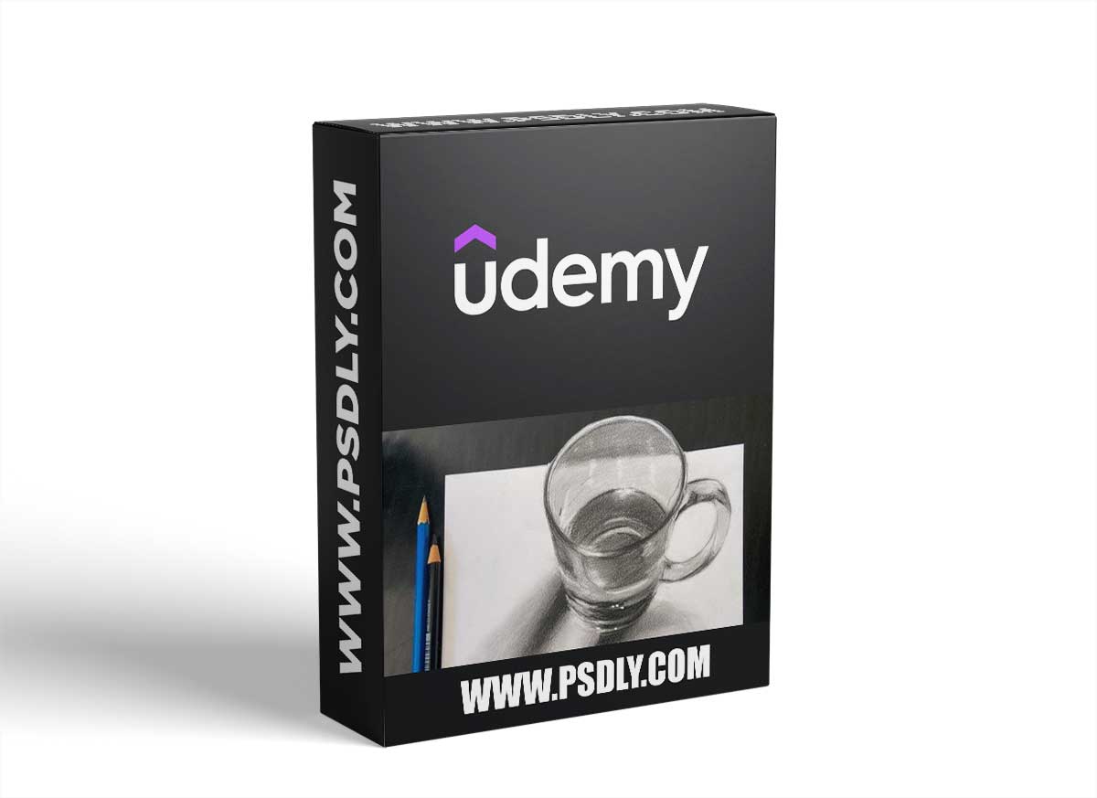 Draw A Realistic 3D Glass Mug With A Professional Painter