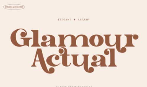 Glamour Actual Font