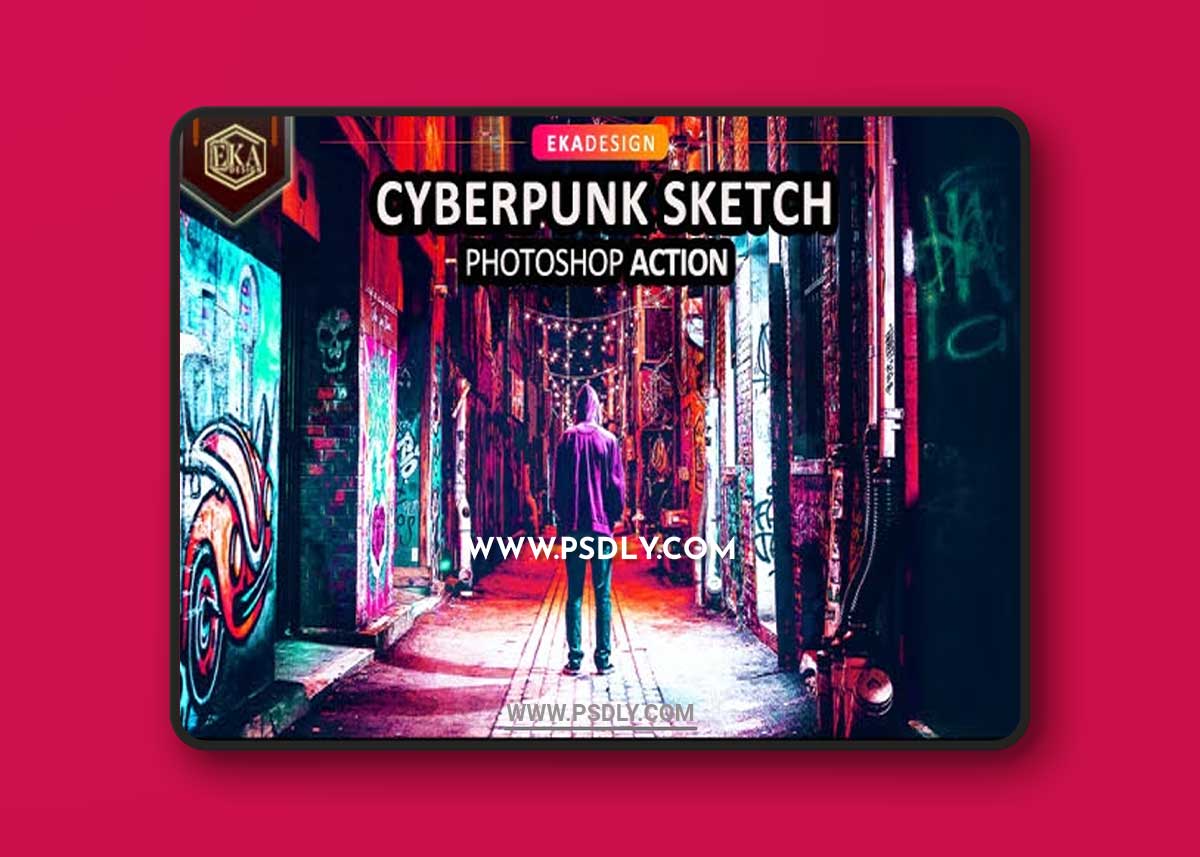 GraphicRiver - Cyber Punk Sketch Photoshop Action 33236860