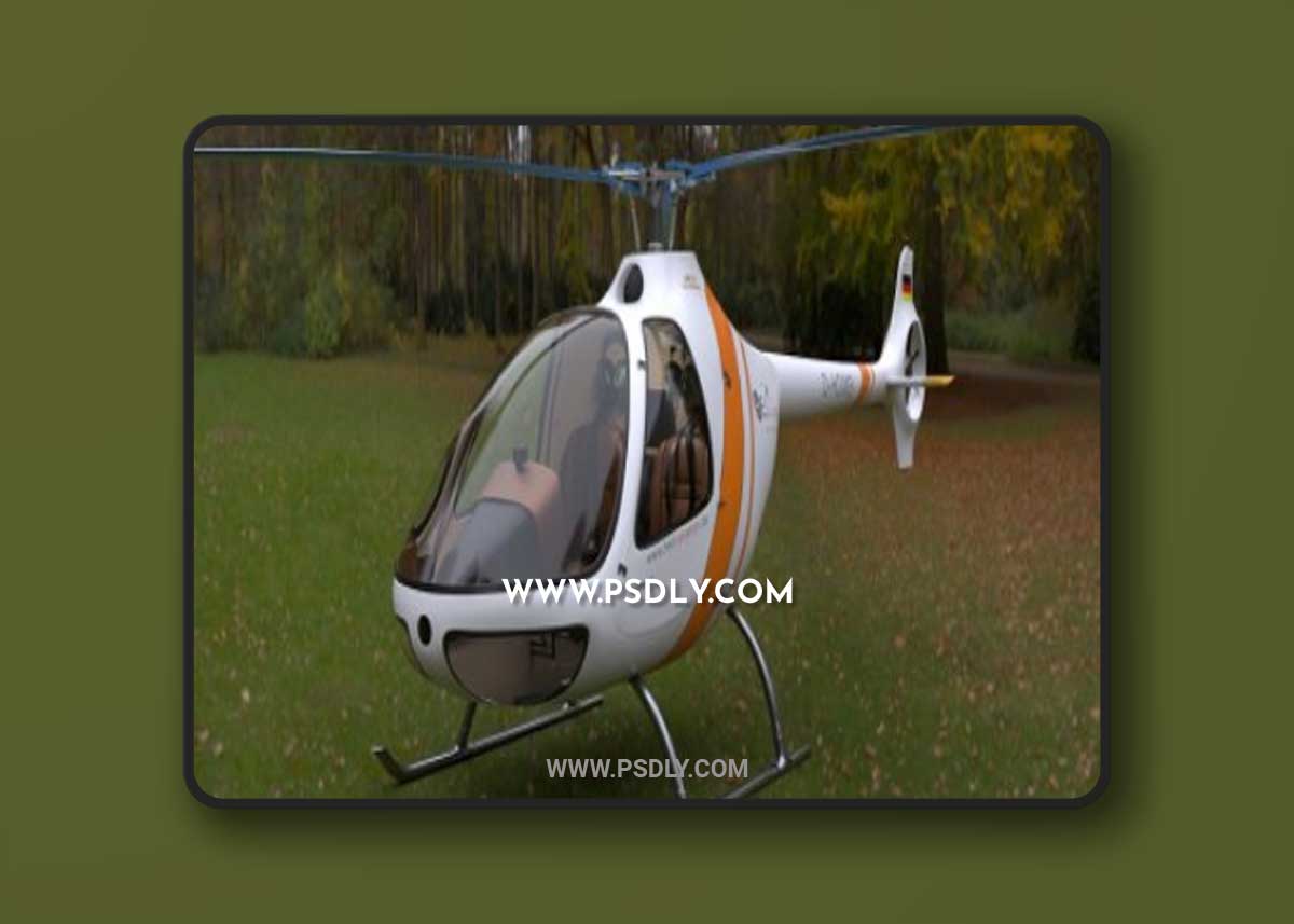 Guimbal Cabri G-2(D-HDMB) German Helicopter 3D Model