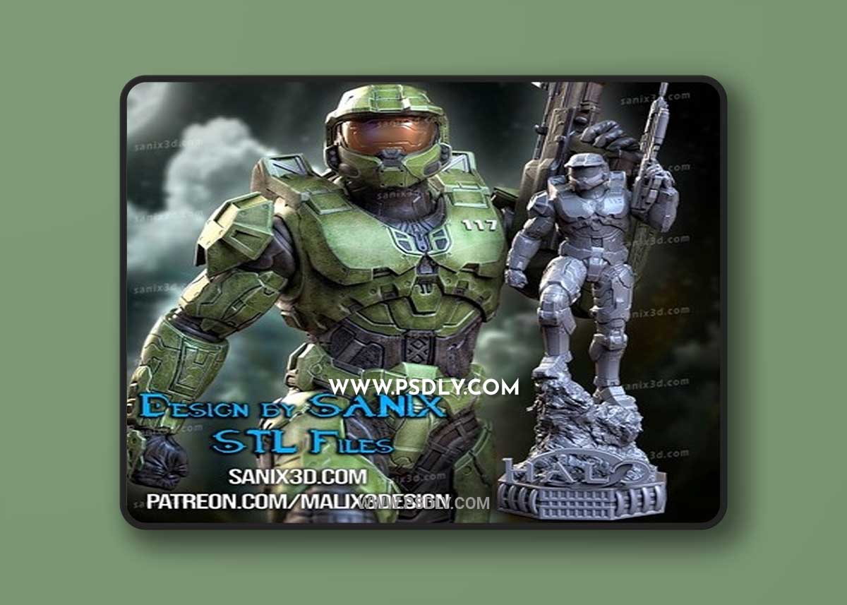 Halo - Master Chief 3D Print 3D Model