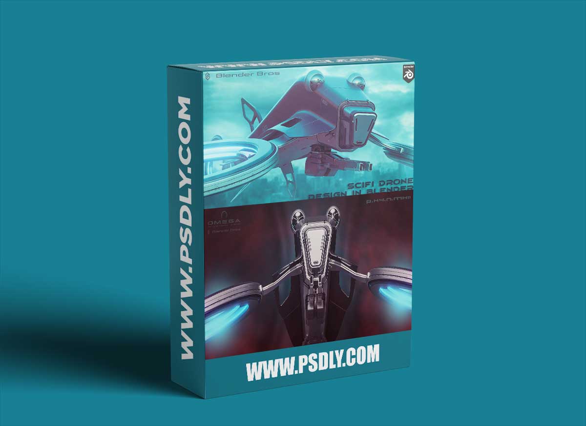 Hard Surface Drone Design in Blender