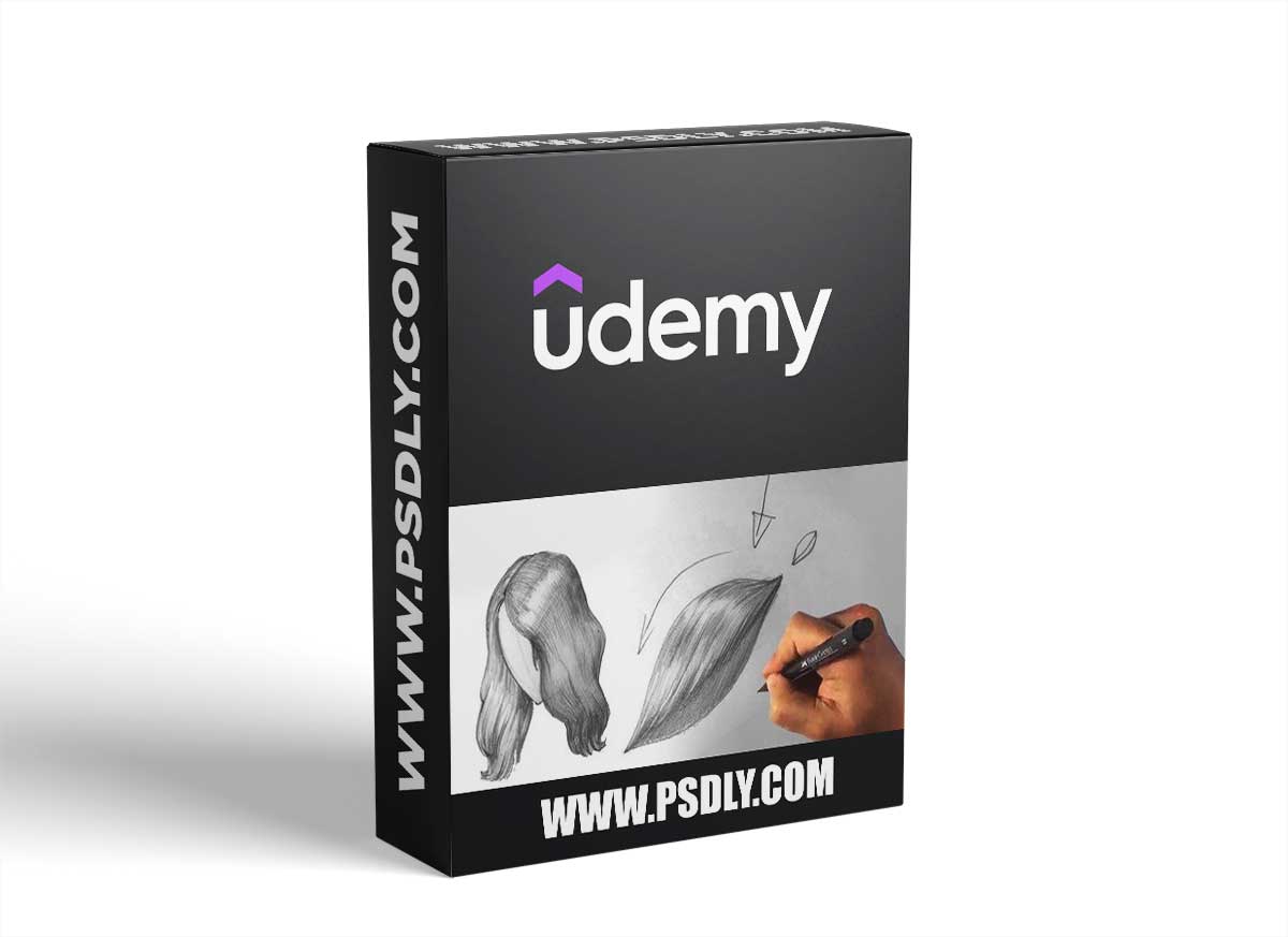 How To Draw Hair For Beginners - Figure Drawing Anatomy