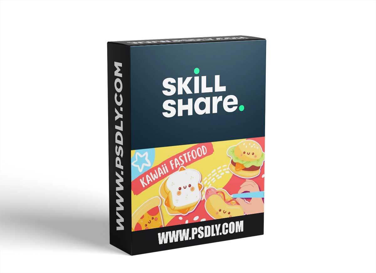 How to Draw Kawaii Sticker Illustrations: Cute Fast Food | Procreate