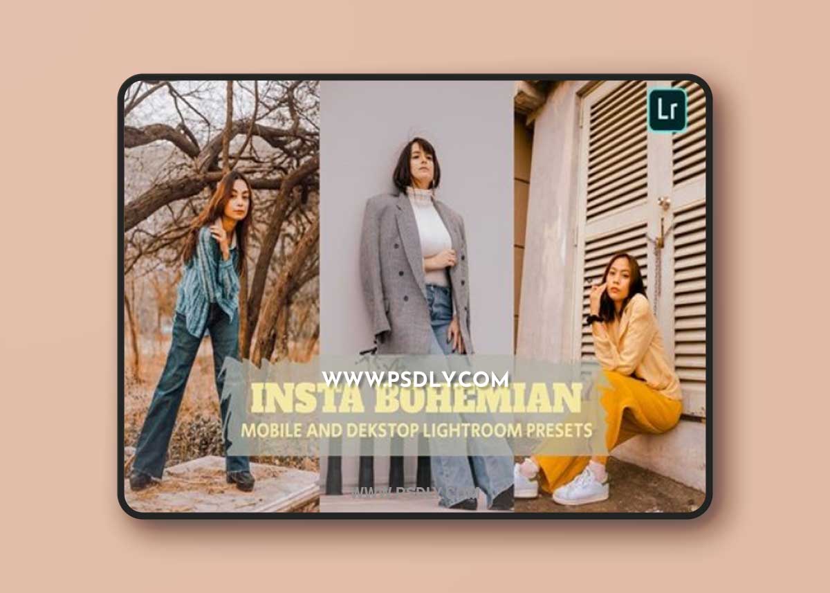 Insta Bohemian Lightroom Presets Dekstop Mobile 2JDPM6E