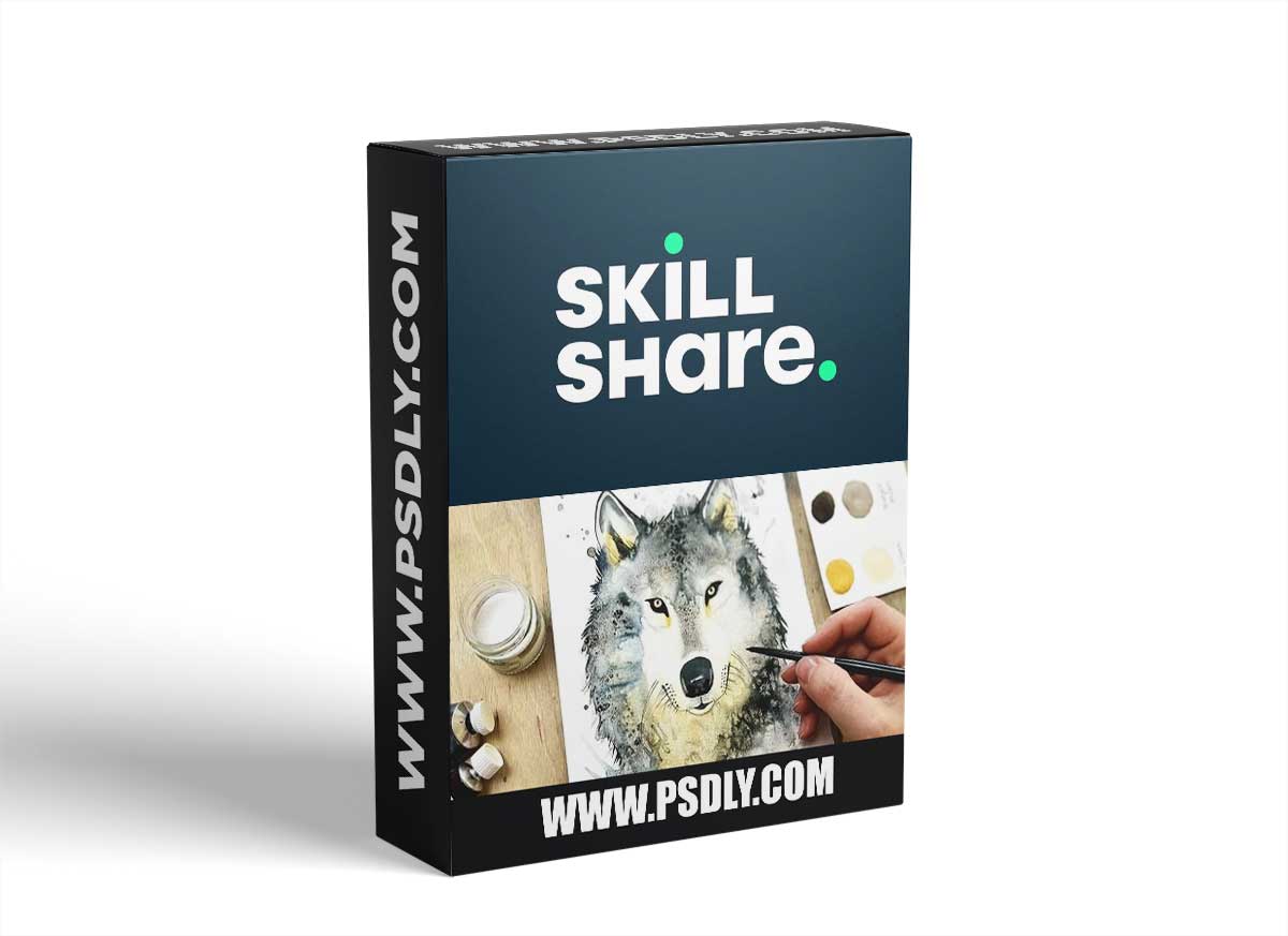 Learn Special Effects Techniques in Watercolor: Painting a Wolf for Beginners