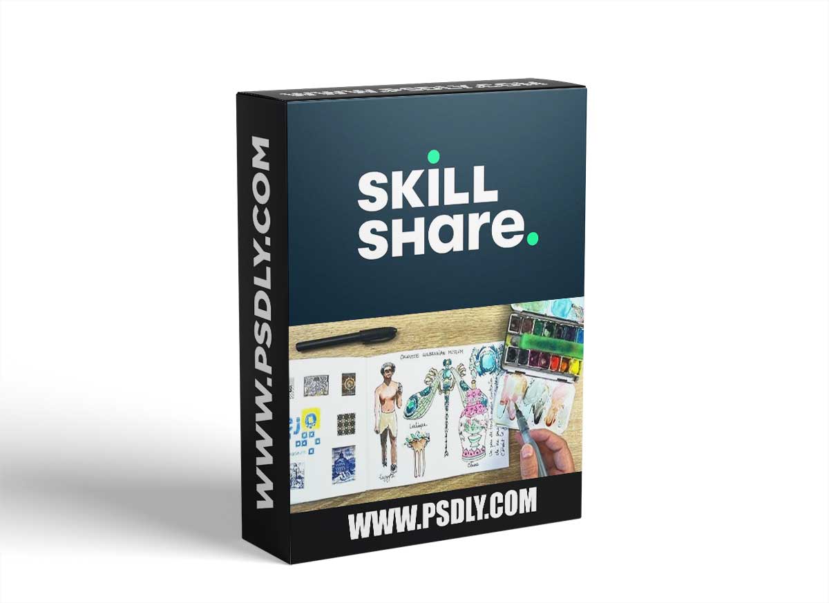 Make your travel sketchbook with watercolor