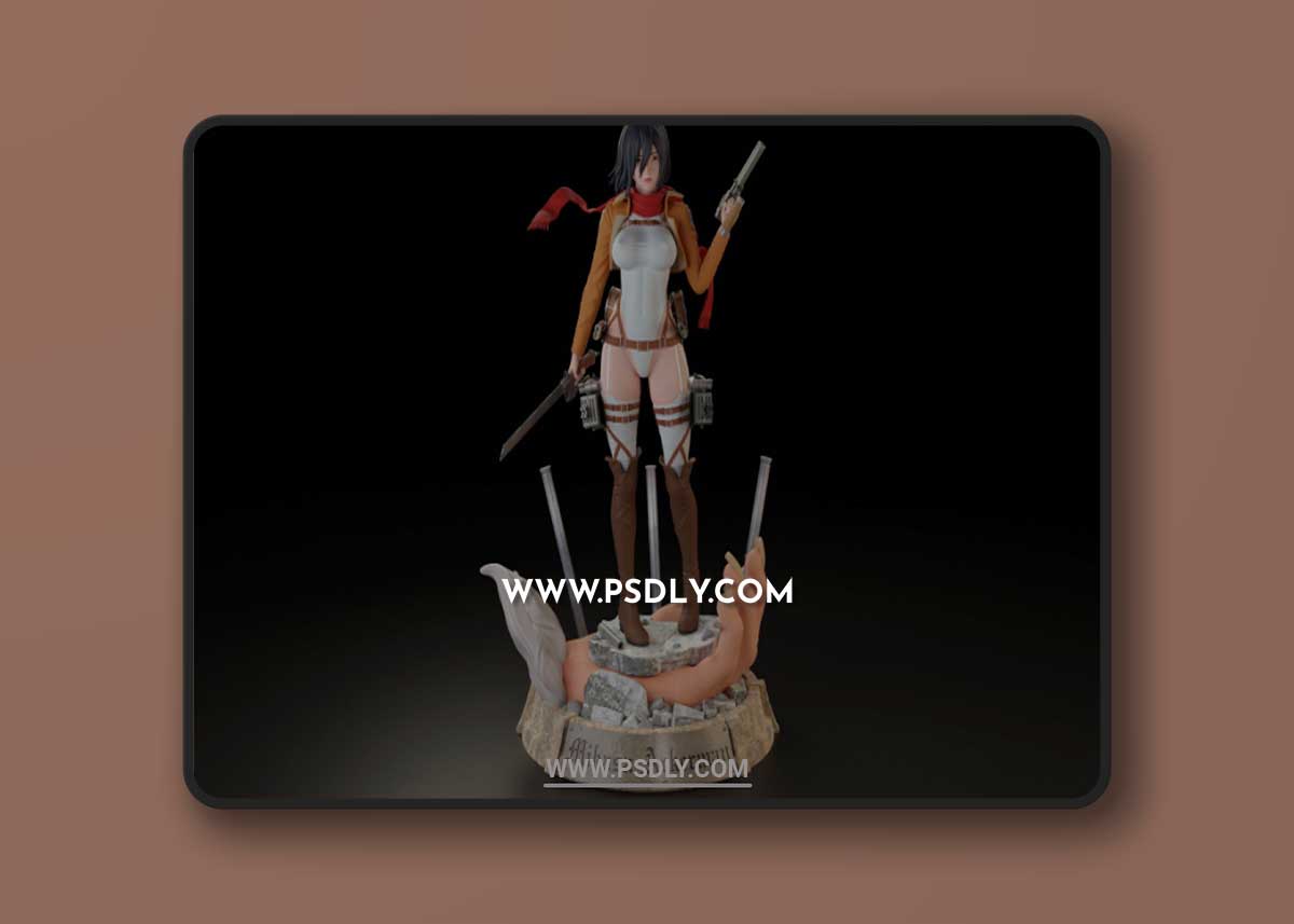 Mikasa Ackerman from Attack on Titan 3D STL