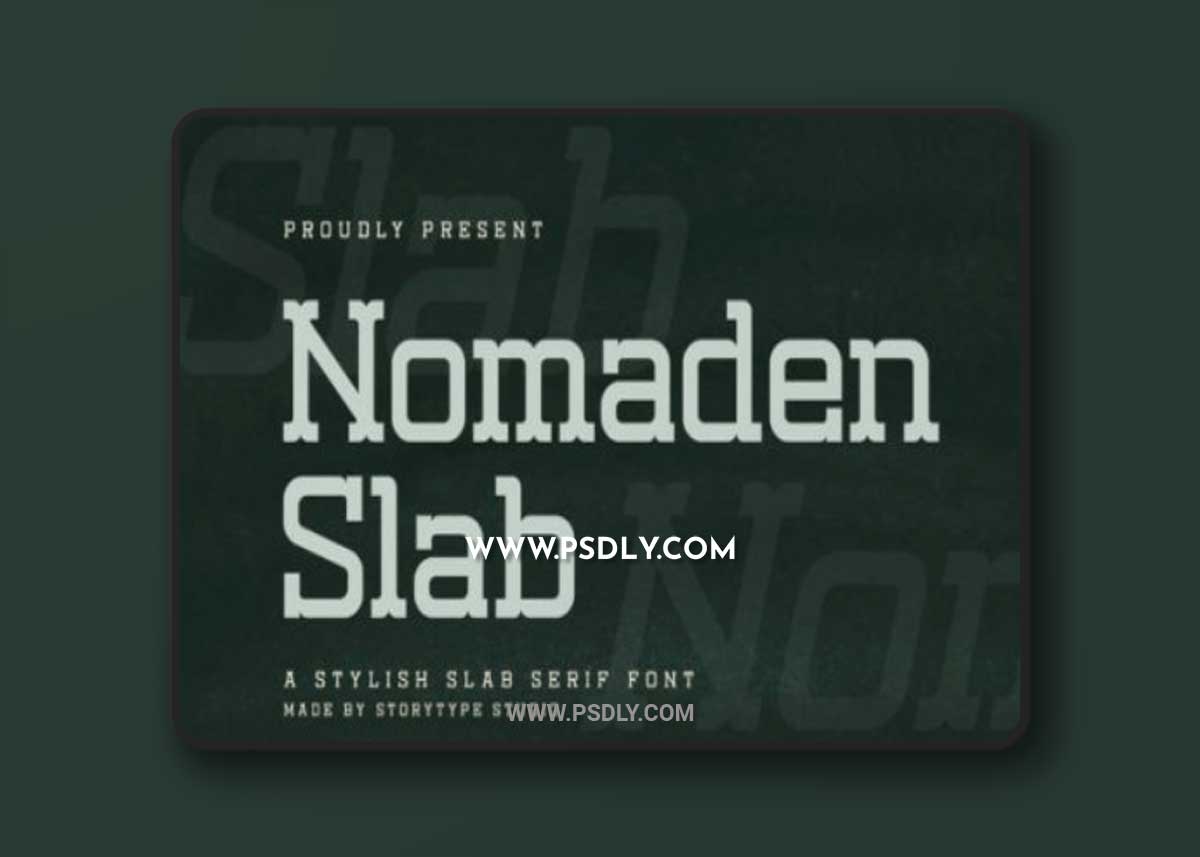 Nomaden Slab Font