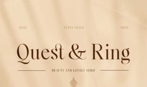 Quest and Ring Font