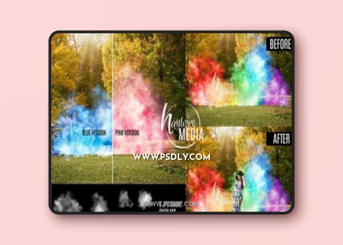 Rainbow Baby Gender Reveal Smoke JPG