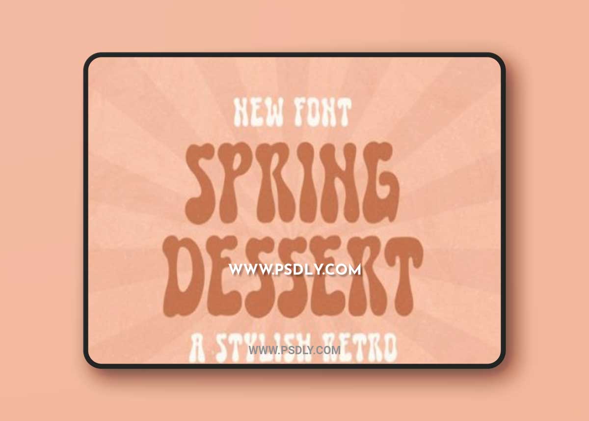 Spring Dessert Font