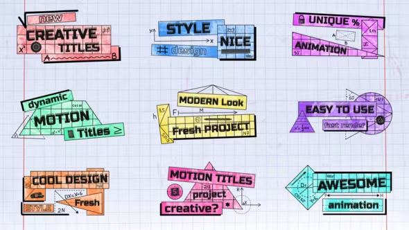 Videohive Back To School (9 Titles) 38683611