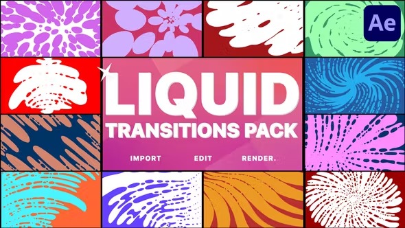 Videohive Liquid Transitions | After Effects 38725723