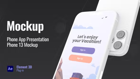 Videohive Mobile App Mockup 38512022